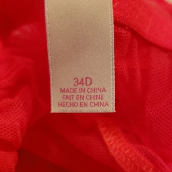 VICTORIAS Secret 34D Hot Pink Baby Doll Negligee - Picture 10 of 11